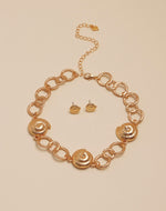 Set de Choker + Aretes Moluscos