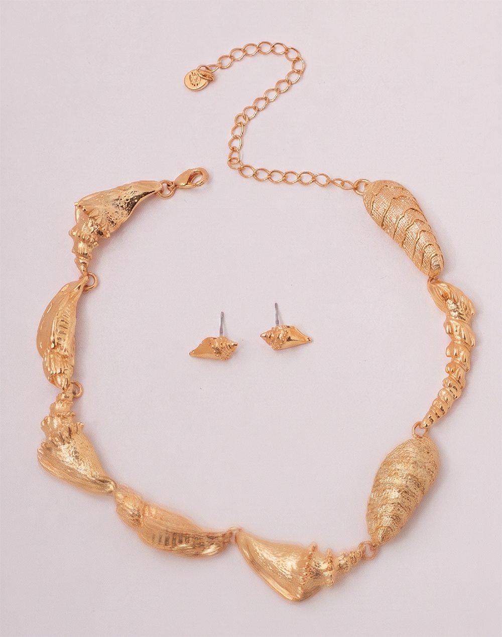 Set de Collar + Aretes Almejas
