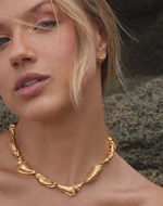 Set de Collar + Aretes Almejas