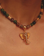 Set de Collar + Aretes Elefante Sagrado