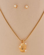 Set de Collar y Aretes Panal