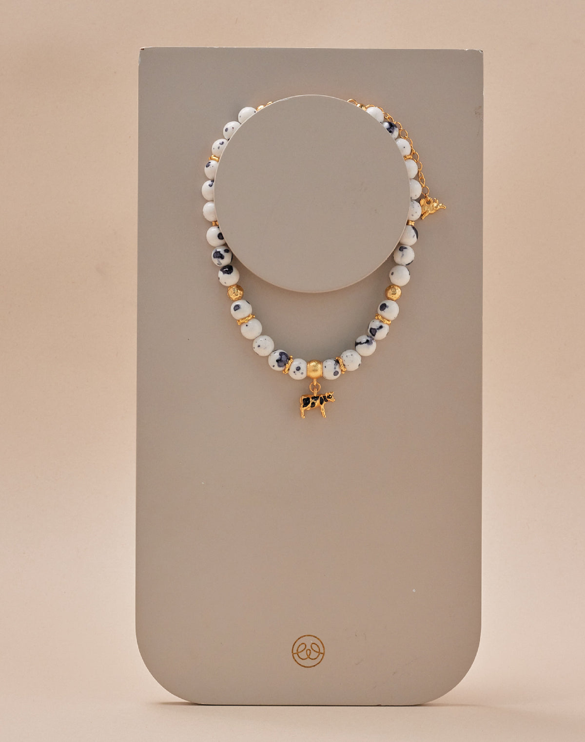 Set de Collar y Aretes Vaca