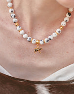 Set de Collar y Aretes Vaca