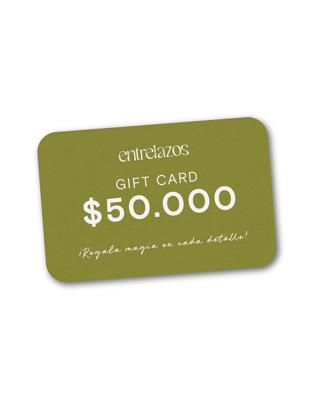 Tarjeta de regalo Entrelazos