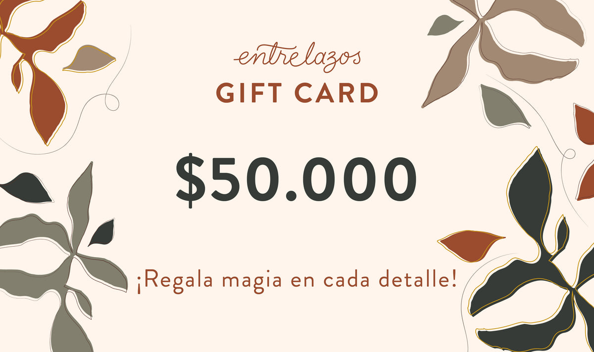 Tarjeta de regalo Entrelazos