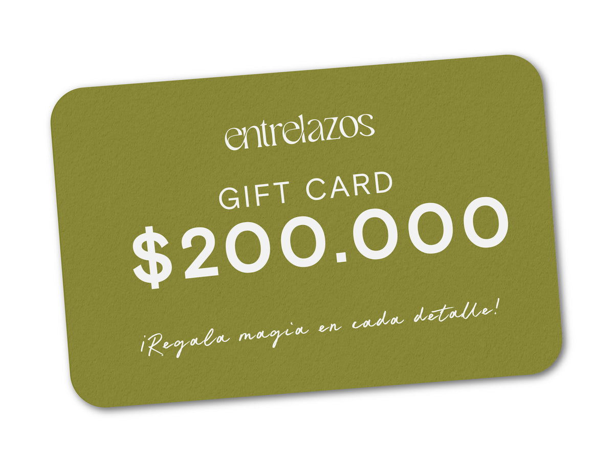 Tarjeta de regalo Entrelazos