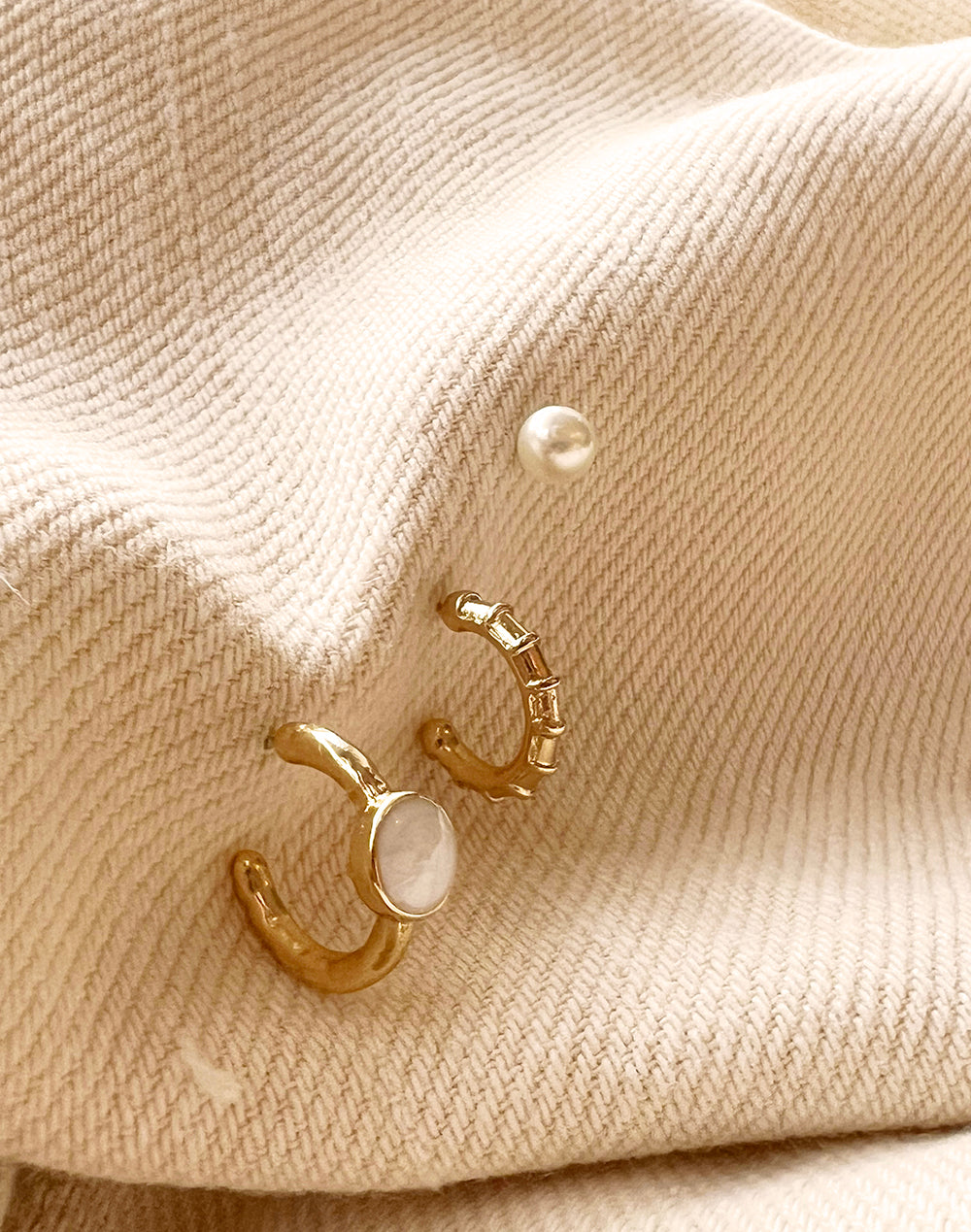 Set de 3 Aretes Parel